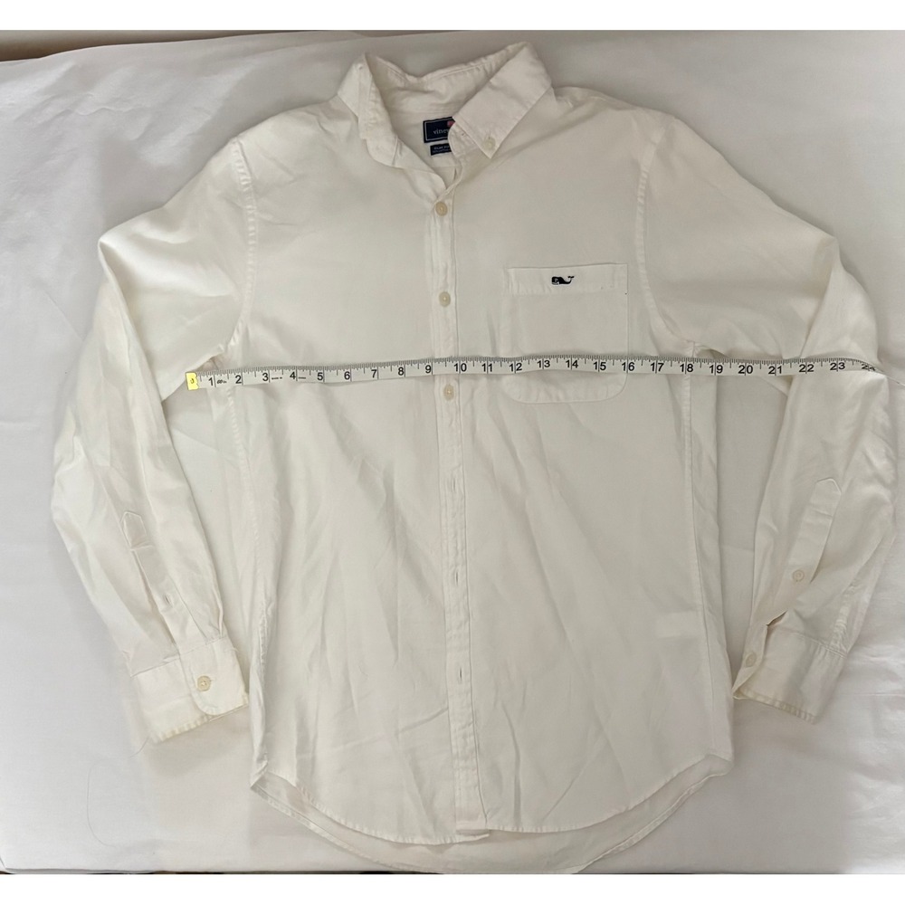 Vineyard Vines Slim Fit Tucker Shirt White Whale Logo Long Sleeve Men's XS